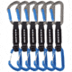 DMM Shadow/Spectre Hybrid Quickdraw - 6 Pack, Titanium/Blue, 12cm, A301-358BL-12P6