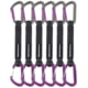 DMM Shadow/Spectre Hybrid Quickdraw - 6 Pack, Titanium/Purple, 18cm, A301-358PR-18P6