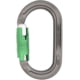 DMM Ultra O Carabiner, Locksafe, Titanium/Green, A327
