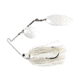 Dobyns D-Blade Beast Series Spinnerbaits, Colorado/Willow Blade, 3/8oz, White on White, BST 3/8 B05 COL/WIL
