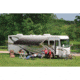 DOMETIC 8500 Manual Patio Awning With Polar White Weathershield, Onyx Linen Fade, 16ft, 848NR16.400B