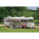 DOMETIC 8500 Manual Patio Awning With Polar White Weathershield, Sandstone Linen Fade, 10ft, 848NS10.400B