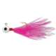 Double-O Tackle Company Flu-Flu Jig, 1/32 oz, Sz 8 Hook, Pink/White with Silver Glowitter, 62233