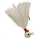 Double-O Tackle Company Flu-Flu Jig, 1/64 oz, Sz 10 Hook, White/White, 61101
