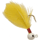 Double-O Tackle Company Flu-Flu Jig, 1/64 oz, Sz 10 Hook, White/Yellow, 61104