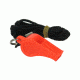 DT Systems Super-Pro Training Whistle / Nylon Lanyard, Orange, 80042