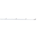 Duckett Fishing Pro Series Spinning Rod, Med, White, 6ft 8in, DFPS68M-S