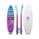 Aquapac Oasis Yoga Fitness Inflatable Paddle Board - Purple/White 086947E1, 10 ft, Purple/White, ISUPOASIS-PUWH-10/FT