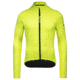 GOREWEAR Mens C5 Thermo Cycling Jersey in Neon Yellow/Citrus Green Large Form fit F67E4307, 100641-08AR-XL