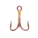 Eagle Claw 2x Double and Treble Hook,Curved Point,Regular Shank,Bronze,A-Pack Hooks 374A-6