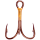 Eagle Claw 2x Double and Treble Hook,Curved Point,Regular Shank,Bronze,R-Pack 374R-8