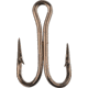 Eagle Claw 90 Degree Spread Treble Hook,Straight Point,Round Bend,Regular Shank,Bronze,A-Pack Hooks 274A-14