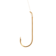Eagle Claw Aberdeen Snelled Hook,Offset,Down Eye,1x Long Shank,Plain Shank,Light Wire,Live Bait,Mono,7in,Gold 121H-1/0
