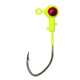 Eagle Claw Ball Head Jig Pro V Hook, Chartreuse, 1/16oz, 10 per Pack, PFPV116-3