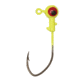 Eagle Claw Ball Head Jig Pro V Hook, Chartreuse, 1/32oz, 10 per Pack, PFPV132-3