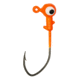 Eagle Claw Ball Head Jig Pro V Hook, Orange, 1/16oz, 10 per Pack, PFPV116-10