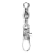 Eagle Claw Barrel Swivel w/Interlock Snap,Nickel,Size 7 01133-007