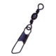 Eagle Claw Barrel Swivel w/Safety Snap,Resealable,Black,Size 7 01142-007