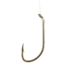 Eagle Claw Baitholder Snelled Hook,Offset,Down Eye,2 Slices,Medium Wire,Mono,7in,Bronze 139H-10