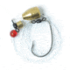 Eagle Claw Carolina Rig,Platinum Black,1/2oz Brass Weight w/ Red Glass Bead ECCR5