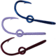 Eagle Claw Hat Hook Tie Clasp on Clip Strip,Red/White/Blue 155RWBA