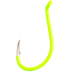 Eagle Claw Lazer Sharp Painted Octopus Hook, Needle Point, Long Shank, Offset, Up Eye, Chartreuse, Size 8, 25 per Pack, L2CHUH-8
