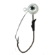 Eagle Claw Lazer Sharp Pro-V Weedless Eagle Eye Jig, 3/0 Hook, Pearl/ White, 1/4oz, 5 per Pack, LEEJW14-1