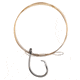 Eagle Claw Lazer Sharpinline Circle Hook Shark Rig, Size 10/0 L2004 Hook, 48in Steel Wire, Platinum Black, 1/Pack, L932-C2