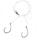 Eagle Claw Lazer Sharpinline Circle Striped Bass Rig, Two Size 7/0 L2004EL Hooks, 26in, Platinum Black, 1/Pack, L921-C1