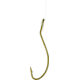 Eagle Claw Live Minnow Snelled Hook, Plain Shank Non-Offset, Up Eye, Bronze, Size 2, 6 per Pack, 333H-2