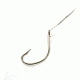 Eagle Claw Nylawire Kahle Snelled Hook,Offset,105in,Nickel 424NWH-1/0