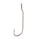 Eagle Claw Nylawire Snelled Hook,OShaughnessy,Offset,Down Eye,Plain Shank,Medium Wire,Nickel,10.5in 422NWH-2/0