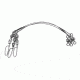 Eagle Claw Steel Leader Float w/Coastlock Snap and Crane Swivel,12in,20lb 08014-005