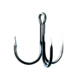 Eagle Claw Trokar 3X Strong Round Bend Treble Hook, Platinum Black, Size 4, 6 per Pack, TK934P-4