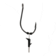 Eagle Claw Trokar AXS Keeper Drop Shot Hook, Platinum Black, Size 1/0, 5 per Pack, TK25P-1/0
