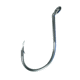 Eagle Claw Trokar Long Shank Octopus Hook, Down Point, Platinum Black, Size 6, 11 per Pack, TK2-6
