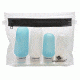 Eagle Creek Silicone Bottle Set, Clear/Aqua, EC041262147