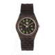 Earth Wood Baobab Bracelet Watch w/Date, Dark Brown, ETHEW5502