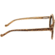 Earth Wood Canary Polarized Sunglass, Zebrawood/Black, One Size, ESG040Z
