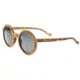 Earth Wood Canary Polarized Sunglass, Zebrawood/Black, One Size, ESG040Z
