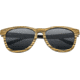 Earth Wood Cove Polarized Sunglass, Zebrawood/Black, One Size, ESG010GR