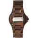 Earth Wood Gila Bracelet Watch w/Magnified Date, Dark Brown, One Size, ETHEW3302