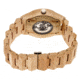 Earth Wood Gobi Automatic Skeleton Bracelet Watch, Khaki/Tan, One Size, ETHEW4301