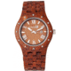 Earth Wood Inyo Bracelet Watch w/Date, Red, One Size, ETHEW3203