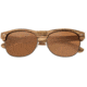 Earth Wood Moonstone Sunglasses, Zebra Frame, Brown Lens, Polarized, One Size, ESG017ZR
