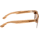 Earth Wood Moonstone Sunglasses, Zebra Frame, Brown Lens, Polarized, One Size, ESG017ZR