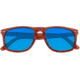 Earth Wood Pacific Polarized Sunglass, Brown/Blue, One Size, ESG008BL