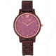 Earth Wood Pike Bracelet Watch, Plum, One Size, ETHEW5205