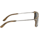 Earth Wood Queensland Polarized Sunglass, Zebrawood/Grey, One Size, ESG011SL