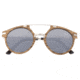 Earth Petani Polarized Sunglasses, Zebra/Silver, One Size, ESG034ZW